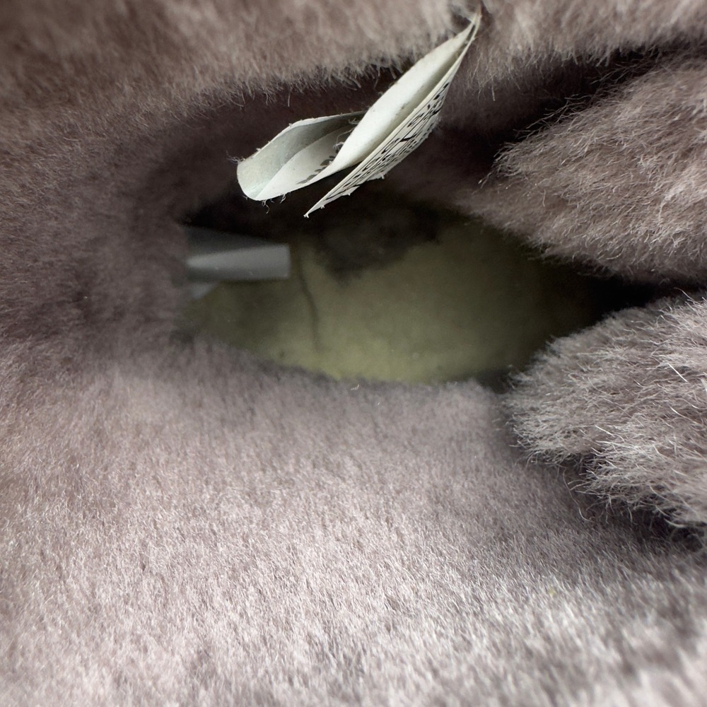 UGG Bailey‎ Bow II Stormy Grey Suede Shearling Boots Women's Size 10 Mid-Calf - Picture 8 of 11